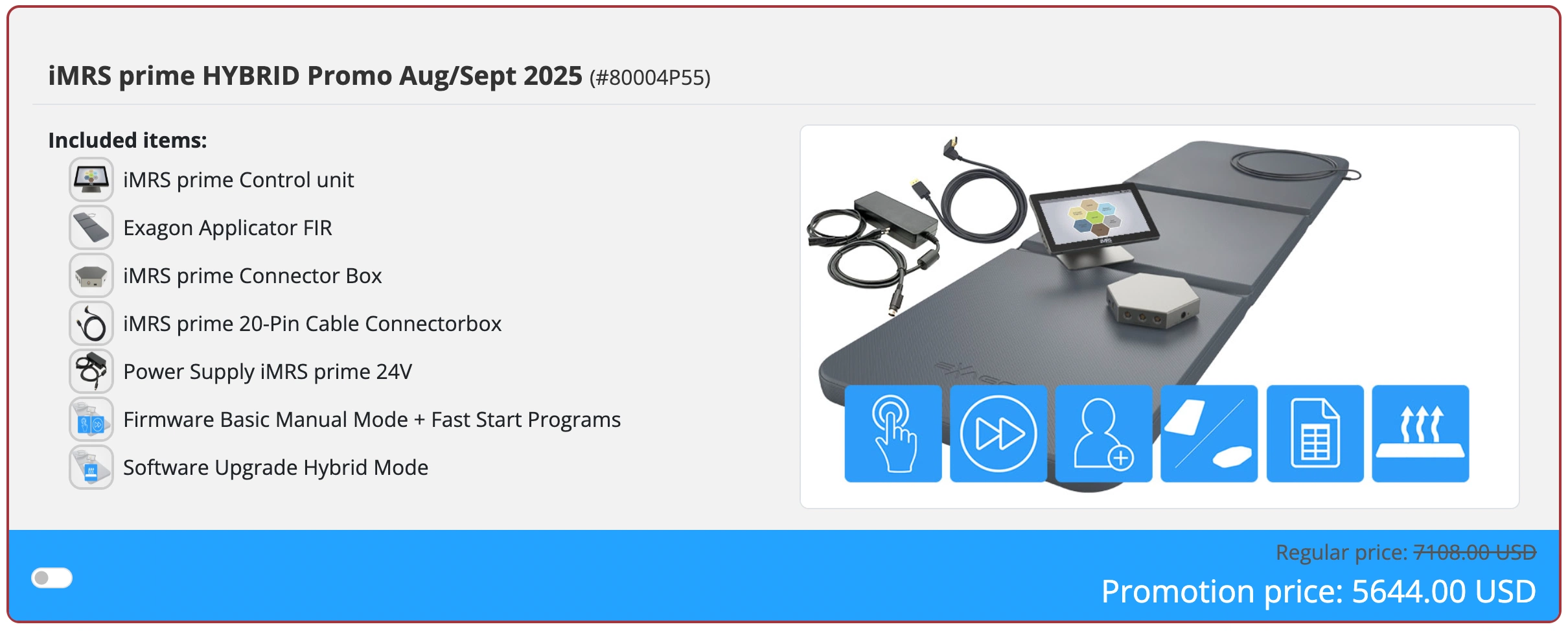 iMRS Prime Current Promotions