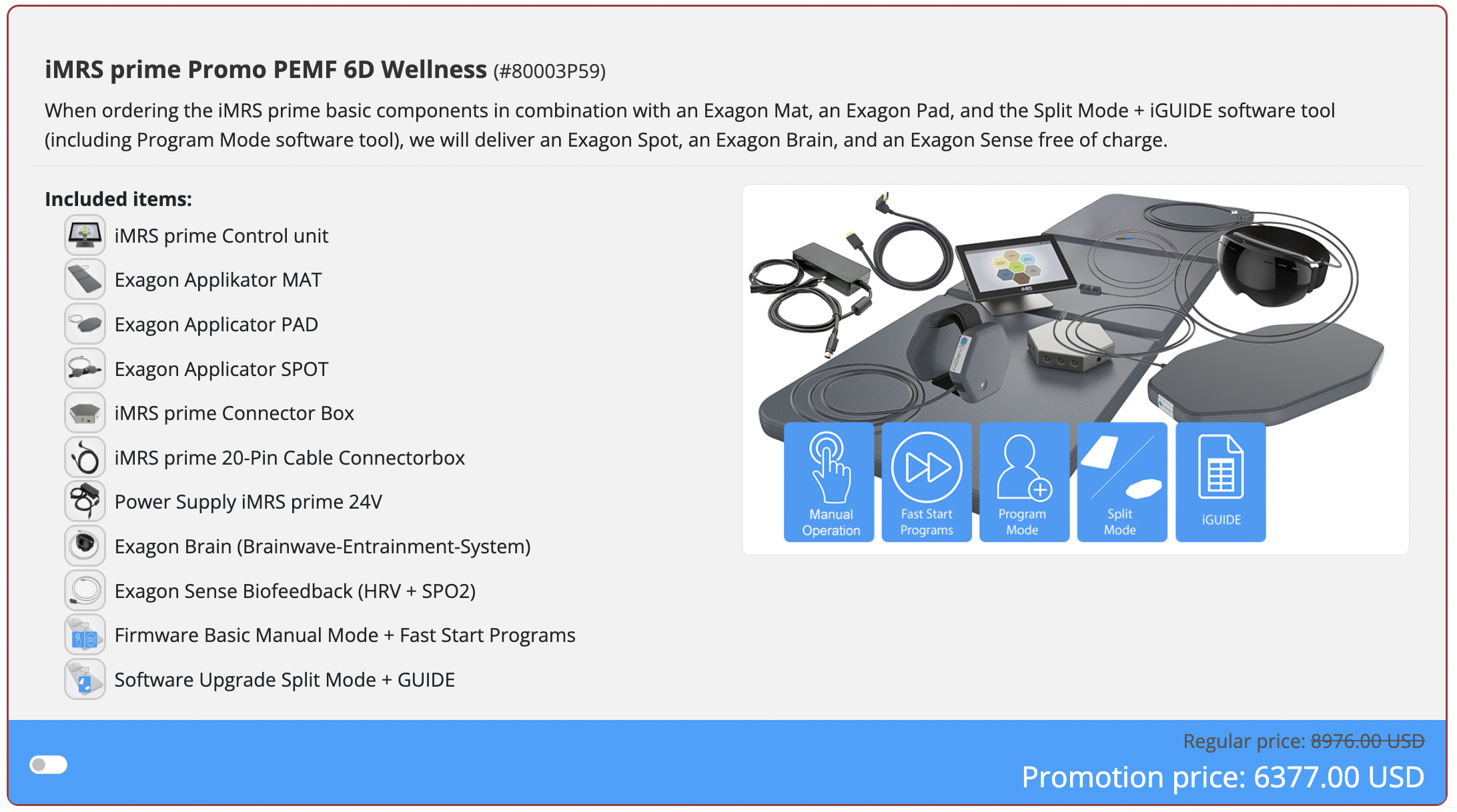 iMRS prime Promo PEMF 6D Wellness iMRS prime Promo PEMF 6D Wellness