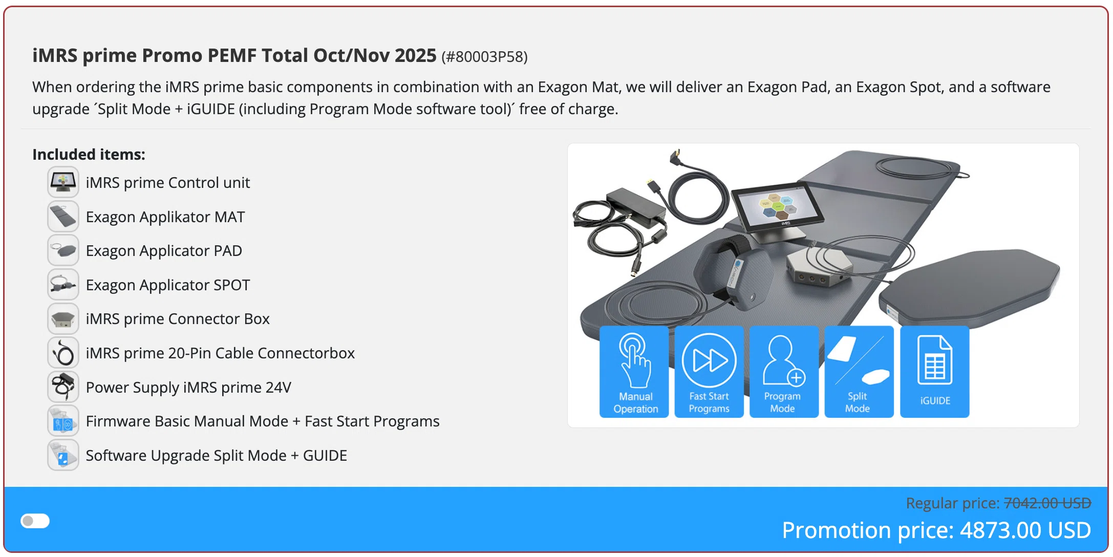 iMRS Prime Promo - TOTAL PEMF iMRS Prime Promo - TOTAL PEMF