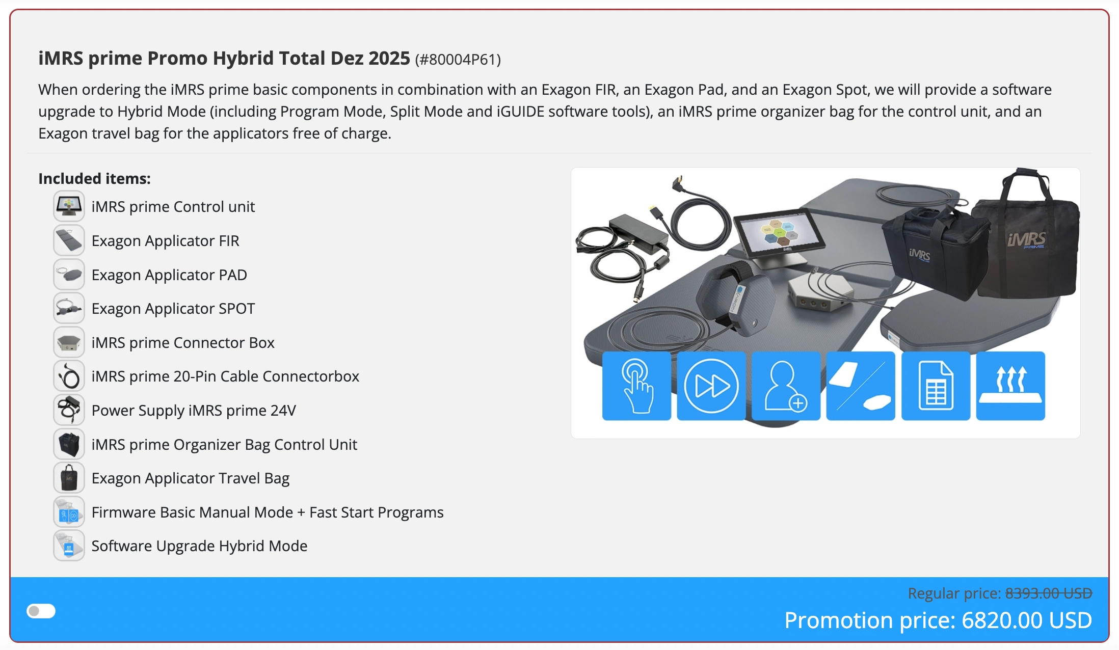 imrs prime order imrs prime order
