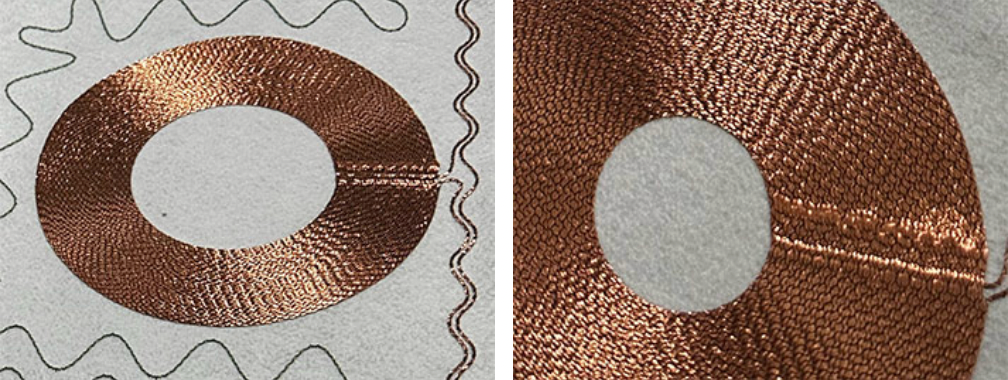 Close-up of IFC inductive fiber coil technology used in flexible SmartPulser PEMF applicators