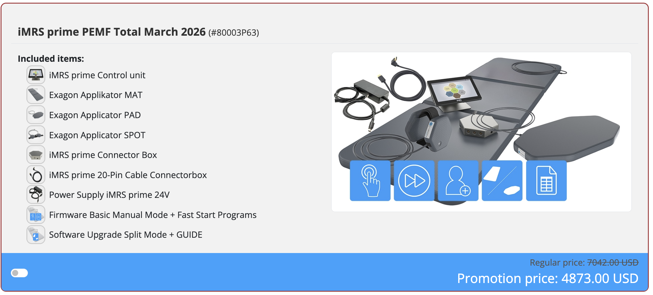 Order the iMRS Prime PEMF Total Offer March 2026 at PEMF Planet