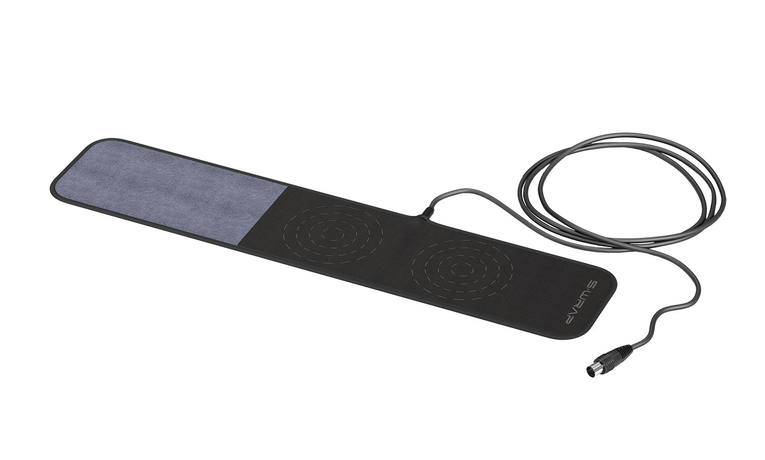 SmartPulser S.Wrap flexible PEMF applicator shown flat with connector cable