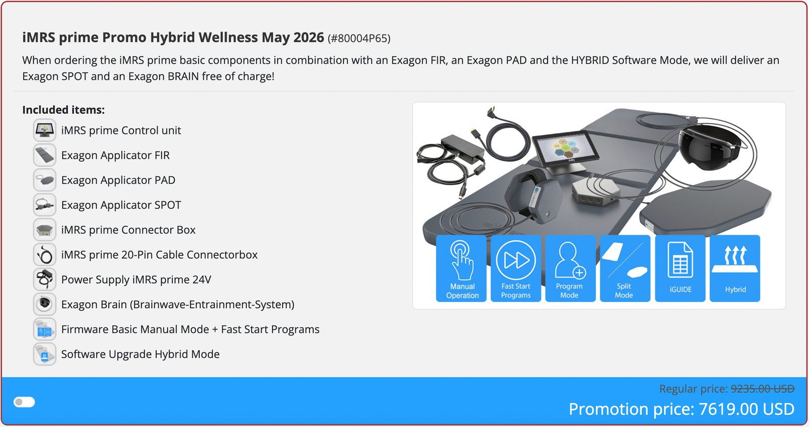 iMRS Prime Hybrid Set Promotion for May 2026 at PEMF Planet
